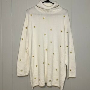 Vintage Quacker Factory Sweater Turtleneck 1X Knit Pullover